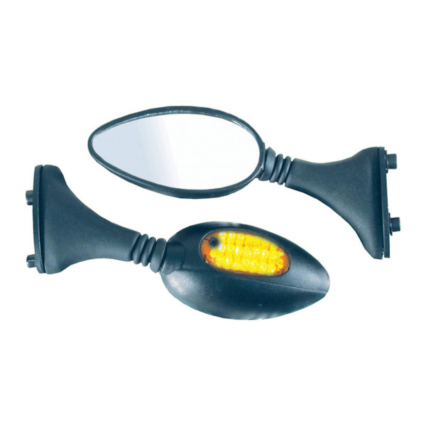 bike it Bike it universal fairing mirrors with built in led indicators